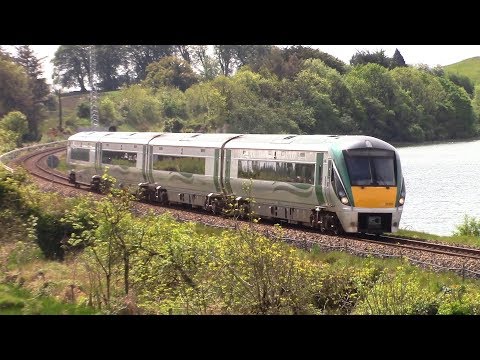 Irish Rail 22000 Class Intercity Train - Lough Owel, County Westmeath