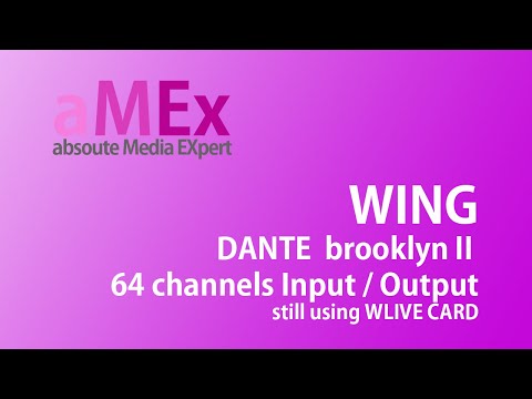 WING's Dante Enabled with internal Module part.