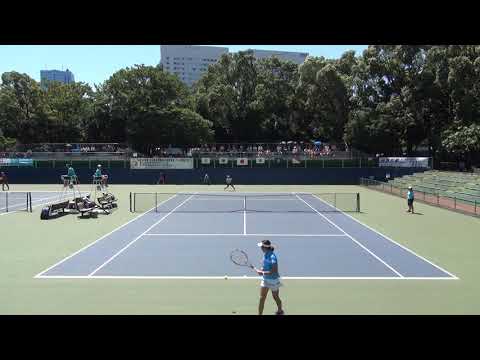 2014年IH テニス 女子 シングルス 1回戦 清水映里（山村学園高）×山田菜津子（大聖寺高）