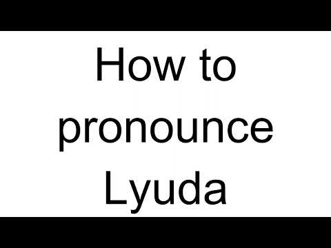 How to Pronounce Lyuda (Russian)