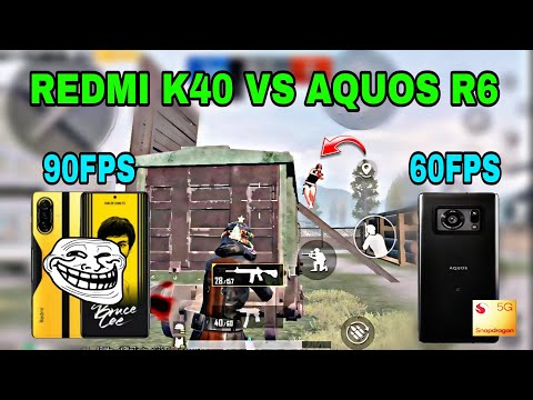Redmi k40 gaming vs Aquos r6 🔥 | redmi vs Aquos pubg/bgmi test 2025 | Graphics | Connectivity.