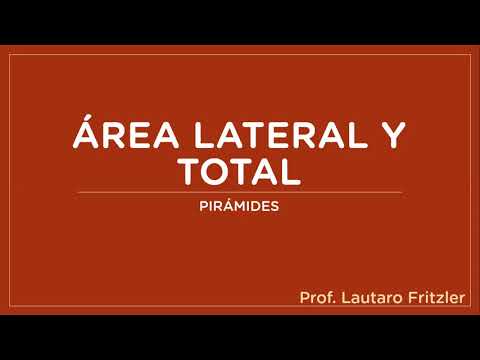 Área lateral y total | Pirámide cuadrangular (sencillo)