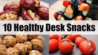 10 Healthy Desk Snacks for School or Work | Joanna Soh | Under 200Cals!
