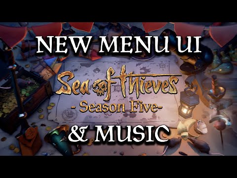 Sea of Thieves: Season 5 Update Main Menu UI | Relaxing Music & Calming Water