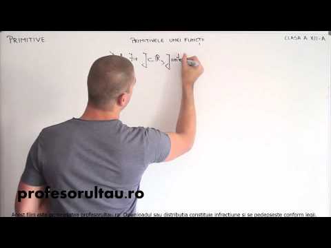 09 Primitives the primitives of a function part 1 - profesorultau.ro