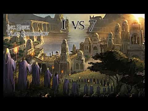 BFME 2. The world's first 1 vs 7 (Brutal) Without created hero. Elves. 1.06