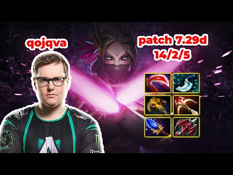 qojqva Templar Assassin Mid - DOTA 2 7.29d - MMR rank - Dota2 Gameplay [Learn To PRO dota2]