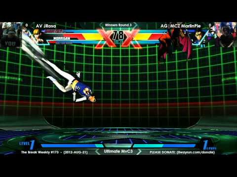 The Break #173   UMvC3 W3   AV JRosa VS AG MCZ MarlinPie
