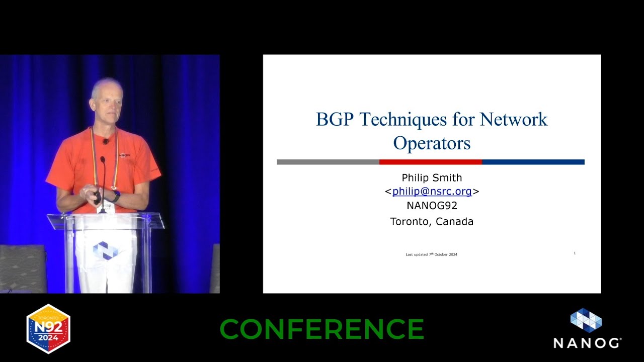 Tutorial: BGP Techniques for Network Operators