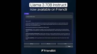 Llama 3 is now available on Friendli Engine! #shorts #llama3 #meta