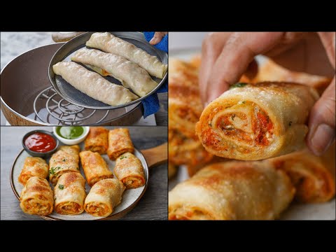 Chatpatta & Kurmure Atta Vegetable Ka Snacks | Roll Snacks Recipe | Chatpata Steam & Fried Snacks