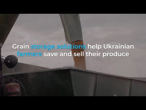 Grain storage solutions help Ukrainian farmers save and sell their produce