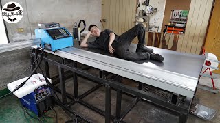[DIY]如何從無到有製作CNC等離子切割機的工作台。How to make a CNC plasma cutter table from scratch.