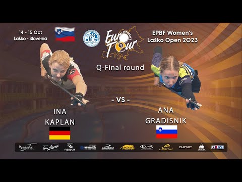 Day 2: Ina Kaplan Vs Ana Gradisnik at the EPBF Women's EuroTour Laško Open Slovenia 2023