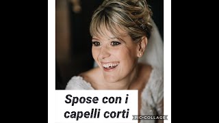spose con i capelli corti