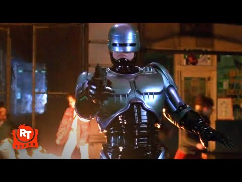 RoboCop 3 (1993) - Robocop Shoots up a Brothel Scene | Movieclips
