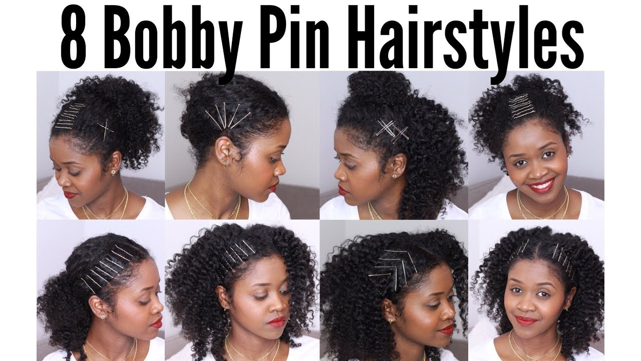 8 Bobby Pin Hairstyles on Natural Hair| Flawlesshairstyle thumnail