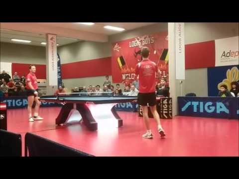 Jean-Michel Saive - Yannick Maes kwartfinale Beker van België