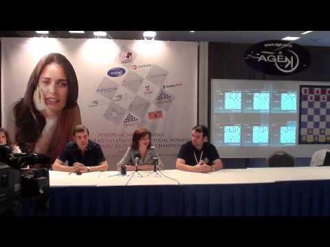 EIWCC Belgrade 2013 - Press Conference of Alisa Maric and Silvio Danailov