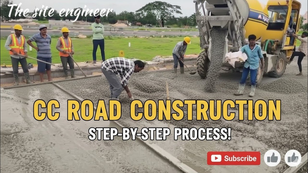CC Road Construction Process @The Site engineer
