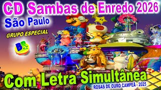 𝗖𝗗 𝗦𝗔𝗠𝗕𝗔𝗦 𝗗𝗘 𝗘𝗡𝗥𝗘𝗗𝗢 𝟮𝟬𝟮𝟲 |  São Paulo [OFICIAL] Grupo Especial Com Letra Simultânea