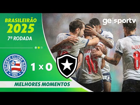 Gols e lances de Bahia x Botafogo