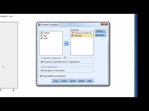 SPSS Video #14: Calculating Correlation In SPSS