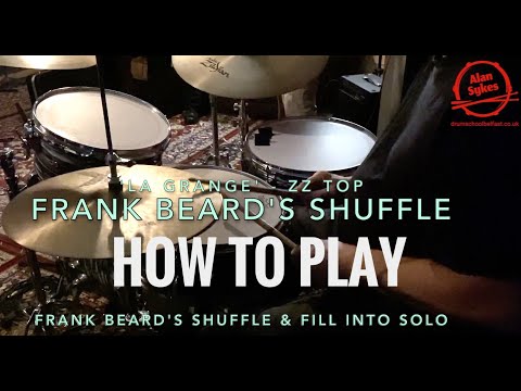 Frank Beard's Shuffle & Fill into the solo in 'La Grange' by ZZ Top - How to Play.