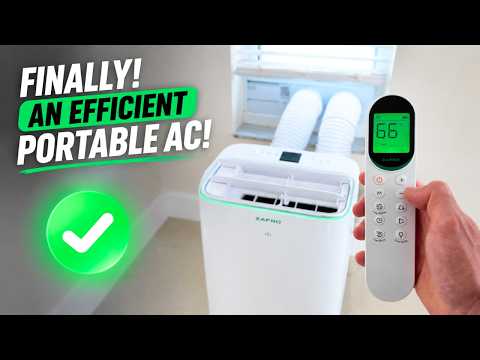 Portable Air Conditioner 16000 BTU with WiFi App Control, 6-in-1 Cooling Unit, Sleep Mode, 24H Timer, Child Lock, Suitable for Rooms up to 750 Sq. Ft. video review thumbnail