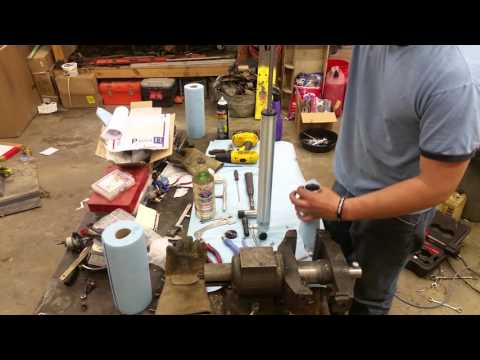 Installing schrader valves into Bilstein 5160 and 5165 remote reservoir shocks