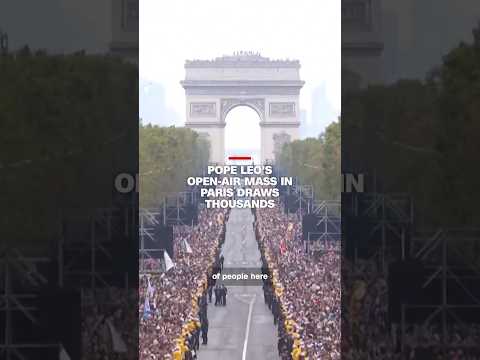 Pope Leo's open-air mass in Paris draws thousands