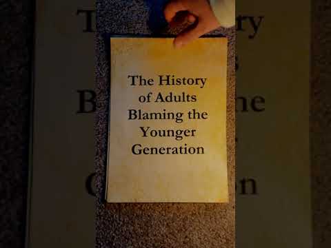 The History of Adults Blaming the Younger Generation