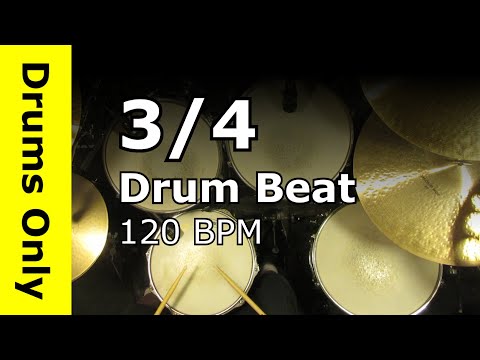 3/4 Drum Track 120 BPM