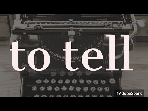 How to conjugate "to tell" in the present simple, the past simple and the past perfect