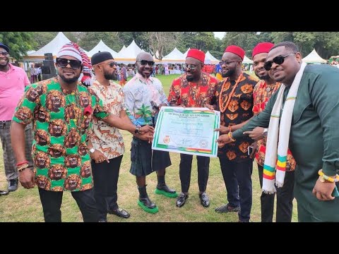 Jim Iyke Confered With Chieftency Title In Ghana By HRH CHUKWUDI J IHENETU, EZI NDIBGO GHANA