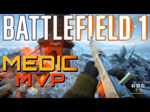 Battlefield 1: Medic MVP - Cei-Rigotti Trench On Volga River (PS4 PRO Multiplayer Gameplay)