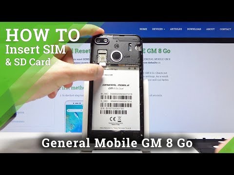 How to Install Nano SIM & Micro SD Card in GENERAL MOBILE GM 8 Go