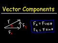 How To Find The Components Of A Vector Given Magnitude And Direction