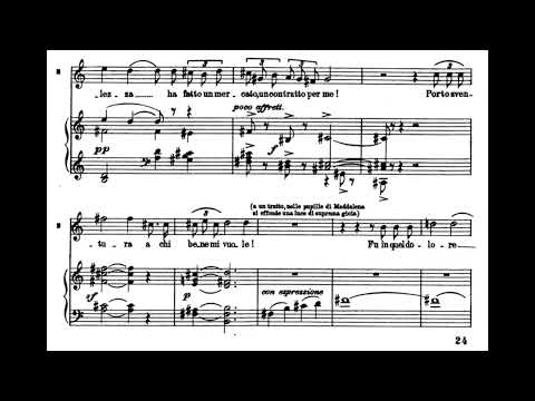 Maria Callas - Giordano: Andrea Chénier: La mamma morta (1955) [score]