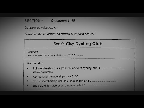 South City Cycling club ielts listening | HD Audio 720p