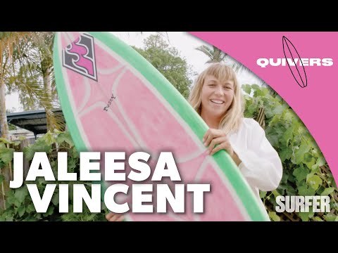 Stylish Freesurfer Jaleesa Vincent's Eclectic Quiver of Self-Shaped (and Colorfully Named) Boards