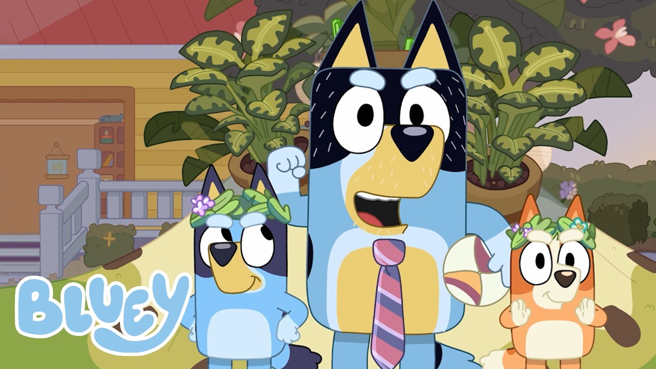 ブルーイは庭で楽しんでいる！🌳💙 | ブルーイ - 日本公式チャンネル - Bluey