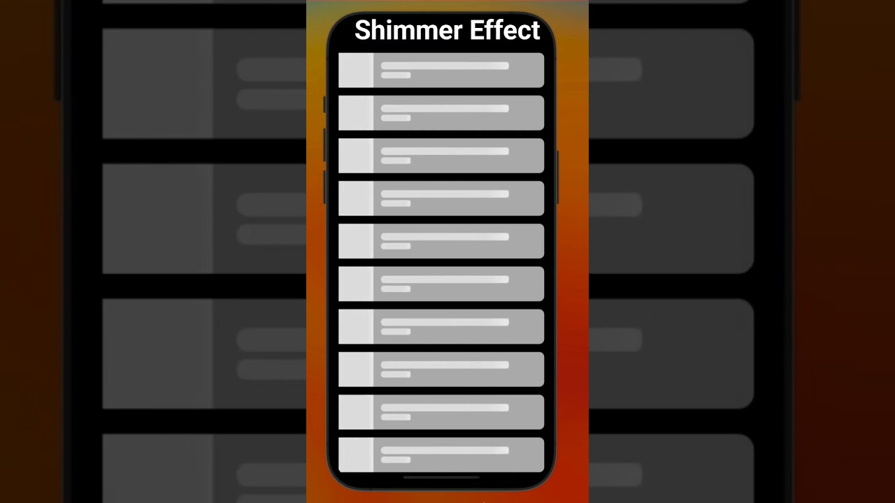 Shimmer effect using flutter 
