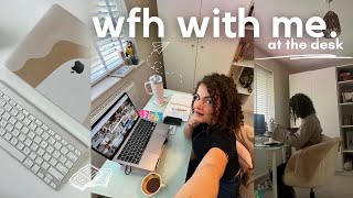 work from home with me! 💻 🏡 | 9-5 work day in social media marketing | AT THE DESK 📱🌟