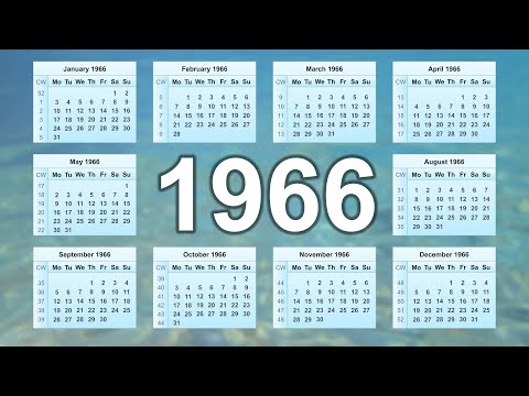 1966 Calendar