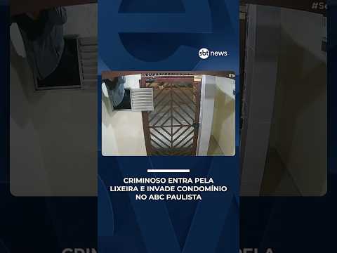 Homem invade condomínio pelo acesso da lixeira em São Bernardo do Campo (SP) | #SeLigaBrasil