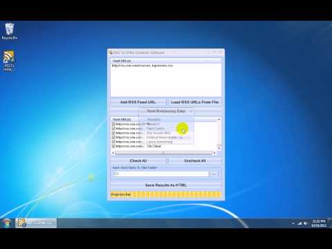 RSS To HTML Converter Software