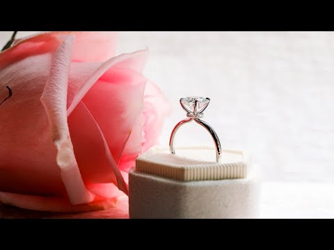 2ct Round Lab Diamond Classic Solitaire with Diamond Collar in 18k White Gold | Ada Diamonds