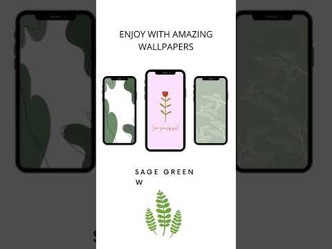 Sage green wallpaper