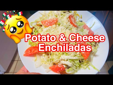 How to make Potato & Cheese Enchiladas | Como hacer Enchiladas de Papa y Queso Estillo Michoacán